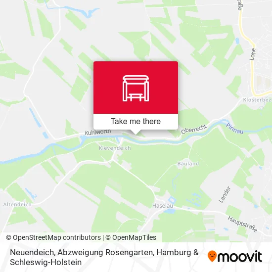 Карта Neuendeich, Abzweigung Rosengarten