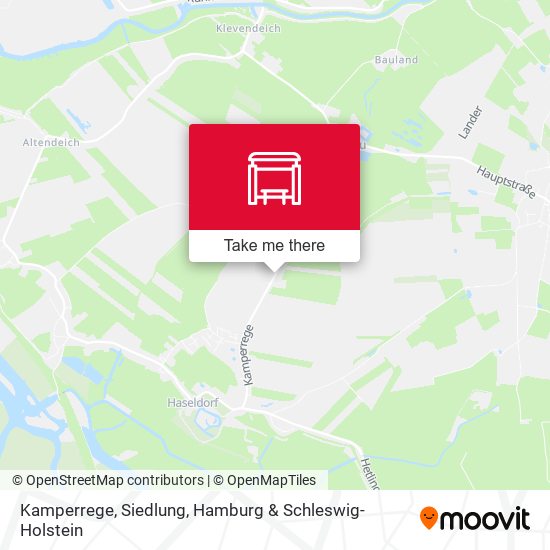 Kamperrege, Siedlung map