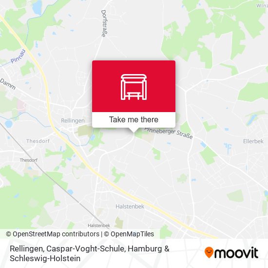 Rellingen, Caspar-Voght-Schule map