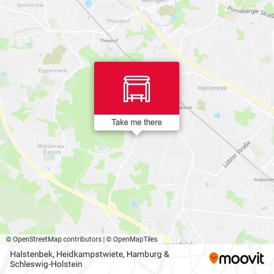 Карта Halstenbek, Heidkampstwiete