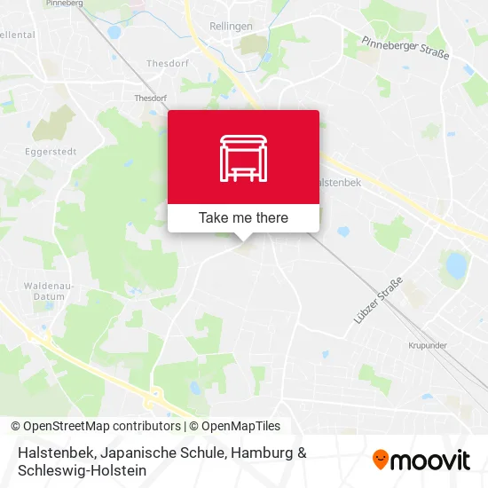 Карта Halstenbek, Japanische Schule