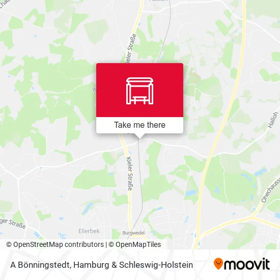 Карта A Bönningstedt