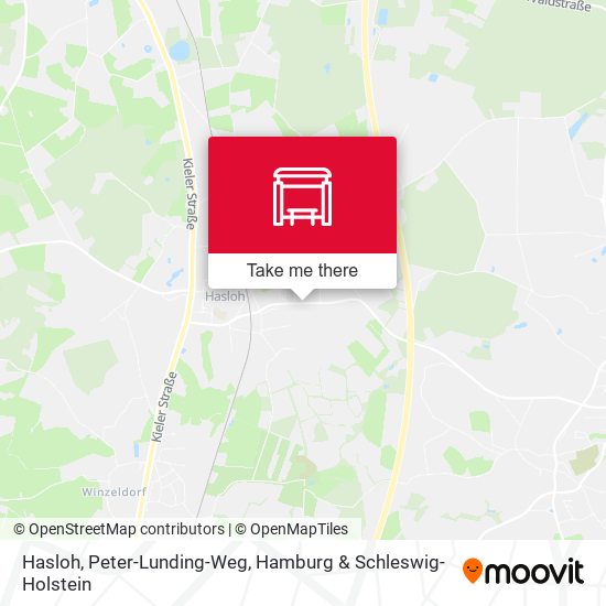 Hasloh, Peter-Lunding-Weg map