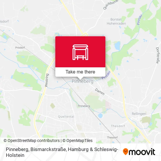 Карта Pinneberg, Bismarckstraße