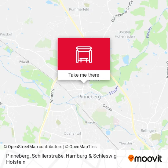 Карта Pinneberg, Schillerstraße