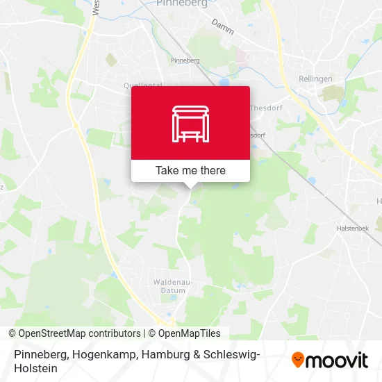 Карта Pinneberg, Hogenkamp