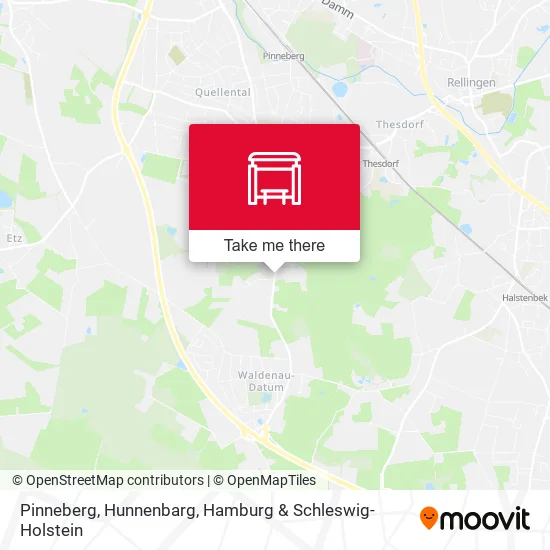 Карта Pinneberg, Hunnenbarg