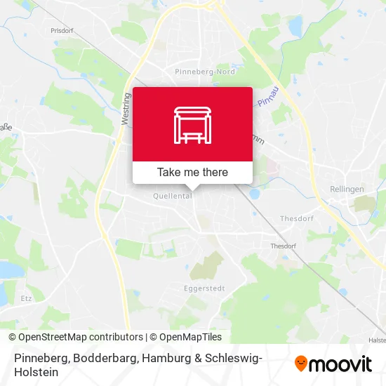 Карта Pinneberg, Bodderbarg