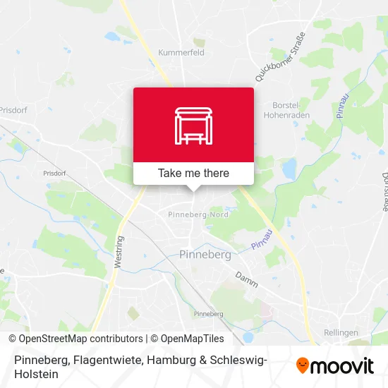 Карта Pinneberg, Flagentwiete