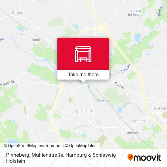 Карта Pinneberg, Mühlenstraße
