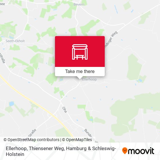 Ellerhoop, Thiensener Weg map