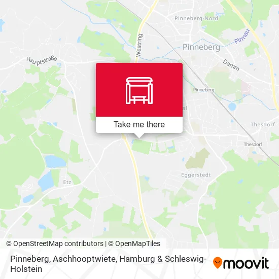 Карта Pinneberg, Aschhooptwiete