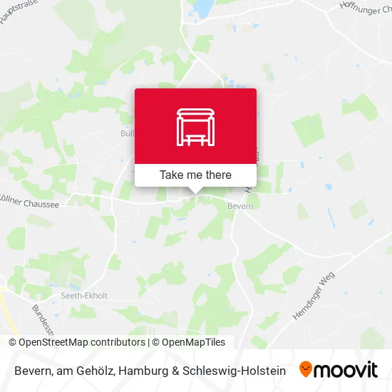 Карта Bevern, am Gehölz