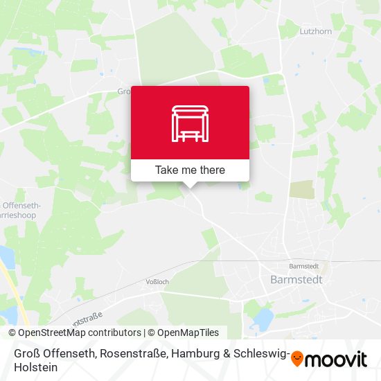 Groß Offenseth, Rosenstraße map