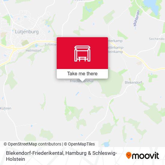 Blekendorf-Friederikental map