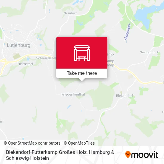 Карта Blekendorf-Futterkamp Großes Holz