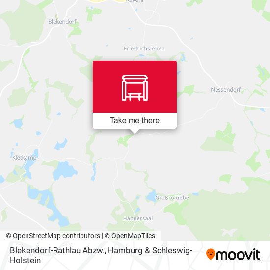 Blekendorf-Rathlau Abzw. map