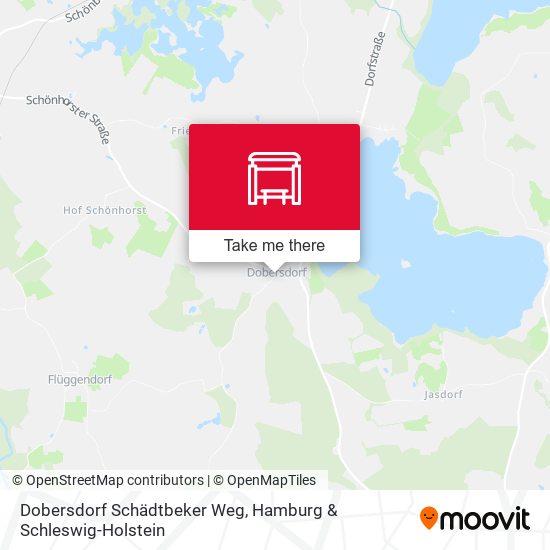 Dobersdorf Schädtbeker Weg map