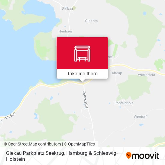 Giekau Parkplatz Seekrug map