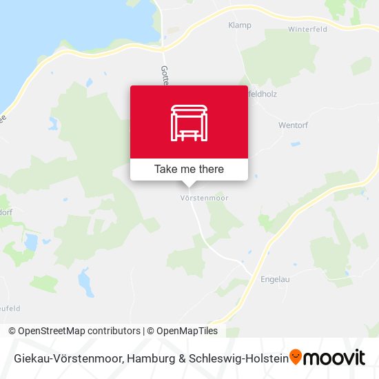 Giekau-Vörstenmoor map