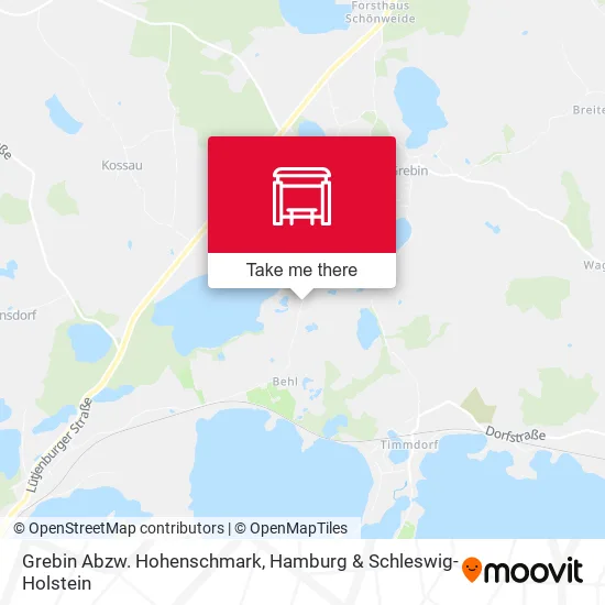 Карта Grebin Abzw. Hohenschmark