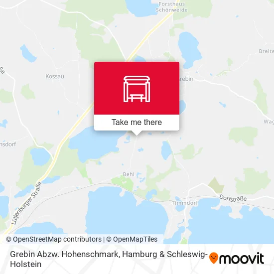 Карта Grebin Abzw. Hohenschmark