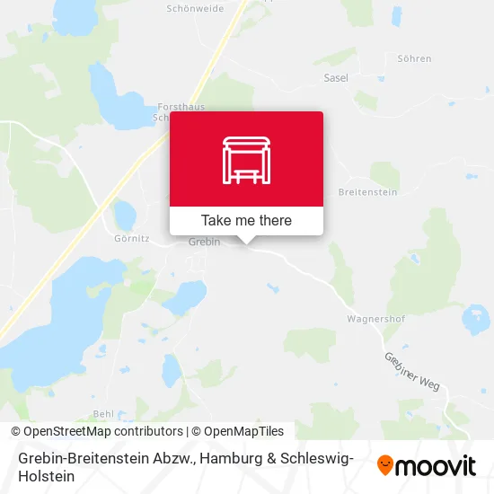 Карта Grebin-Breitenstein Abzw.
