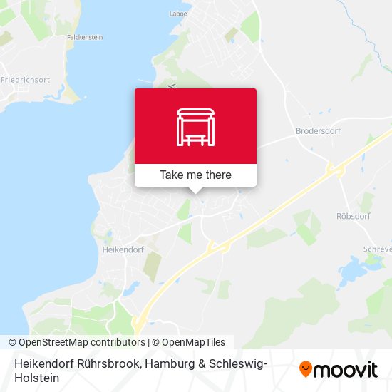 Heikendorf Rührsbrook map