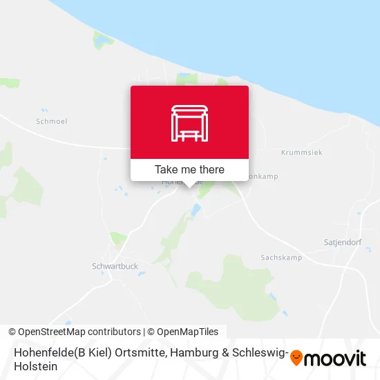 Карта Hohenfelde(B Kiel) Ortsmitte