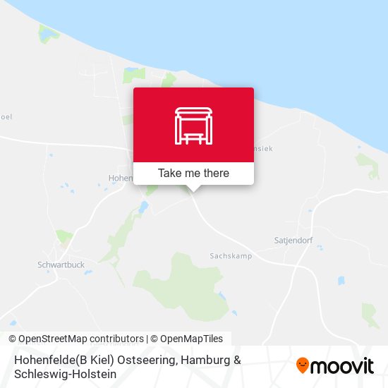 Hohenfelde(B Kiel) Ostseering map