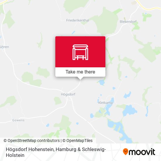 Högsdorf Hohenstein map