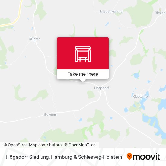 Högsdorf Siedlung map