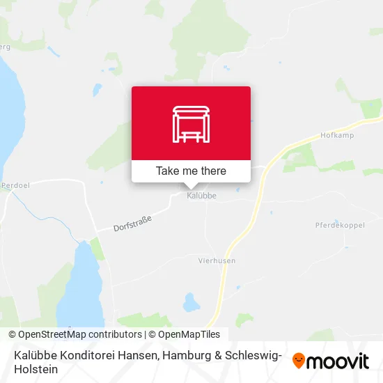 Карта Kalübbe Konditorei Hansen