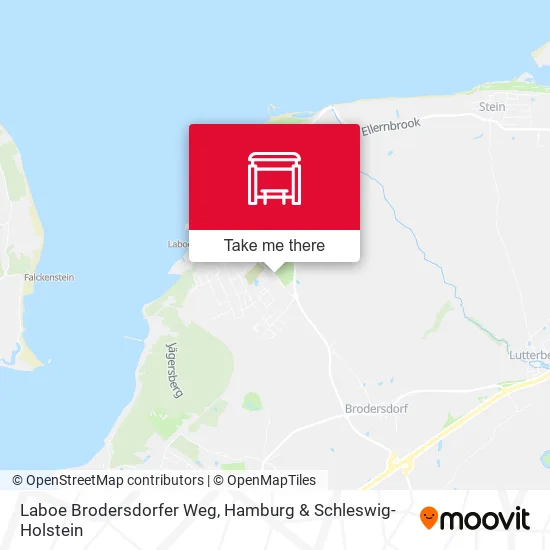Карта Laboe Brodersdorfer Weg