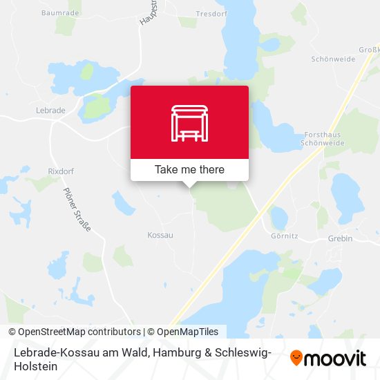 Lebrade-Kossau am Wald map