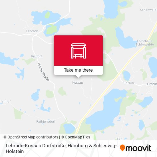 Lebrade-Kossau Dorfstraße map