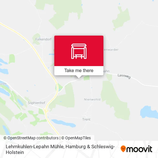 Карта Lehmkuhlen-Lepahn Mühle