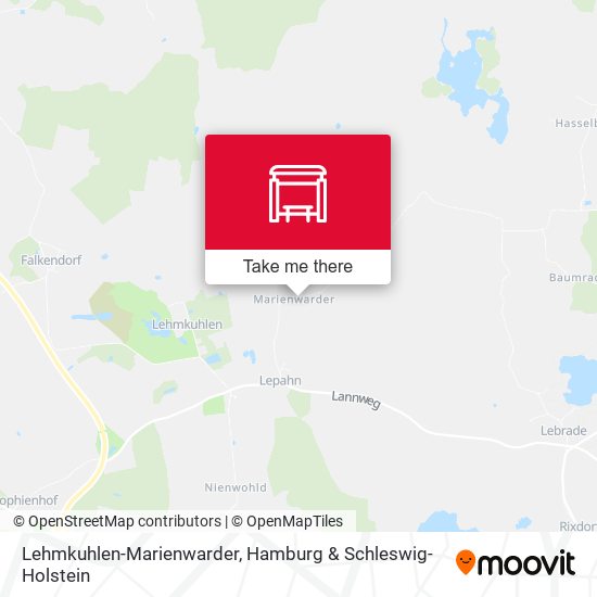 Lehmkuhlen-Marienwarder map