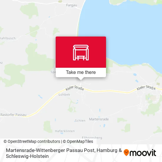 Карта Martensrade-Wittenberger Passau Post