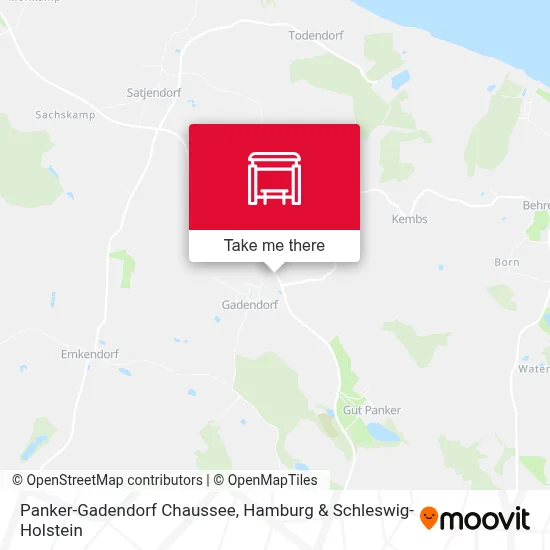 Panker-Gadendorf Chaussee map