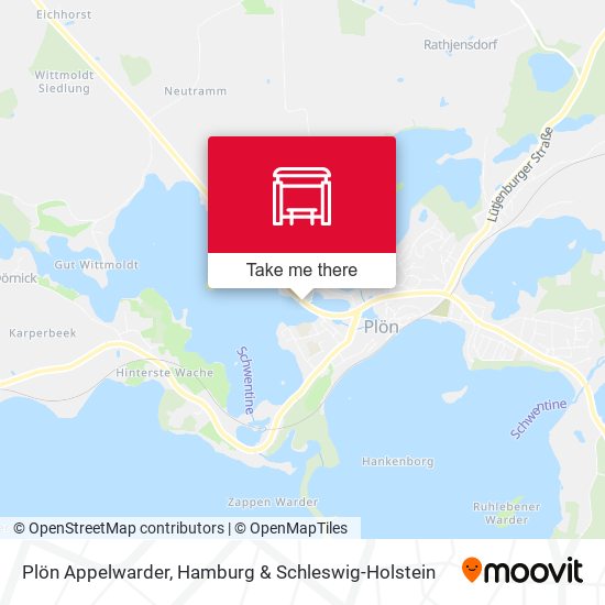Plön Appelwarder map