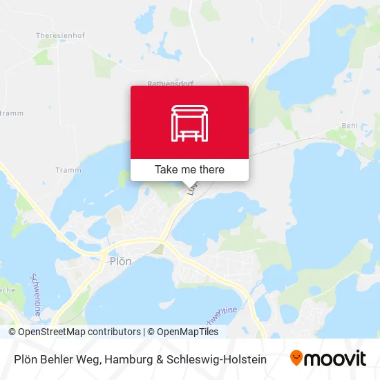 Карта Plön Behler Weg