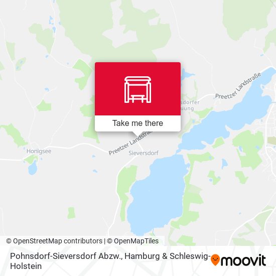 Pohnsdorf-Sieversdorf Abzw. map
