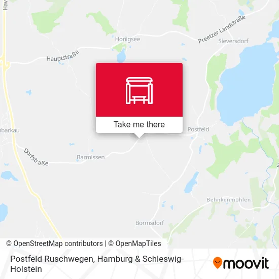 Карта Postfeld Ruschwegen