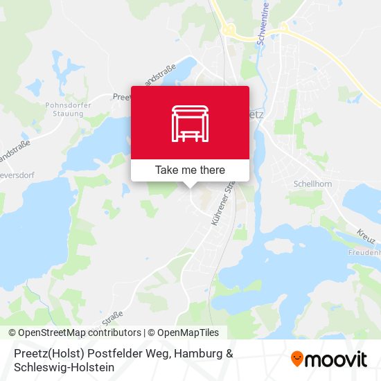 Preetz(Holst) Postfelder Weg map