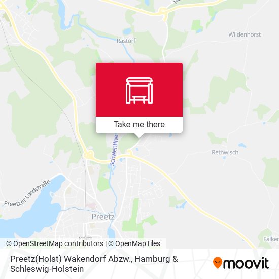 Preetz(Holst) Wakendorf Abzw. map