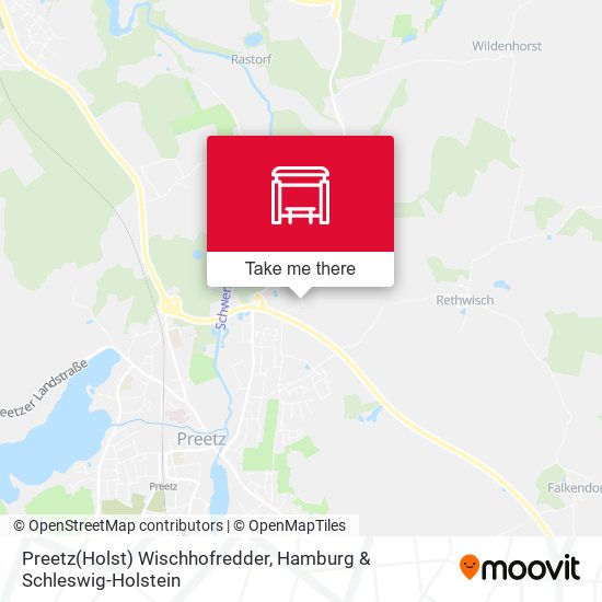 Preetz(Holst) Wischhofredder map
