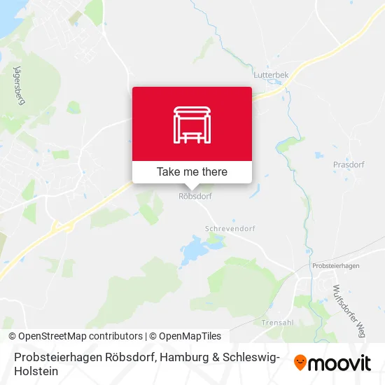 Карта Probsteierhagen Röbsdorf