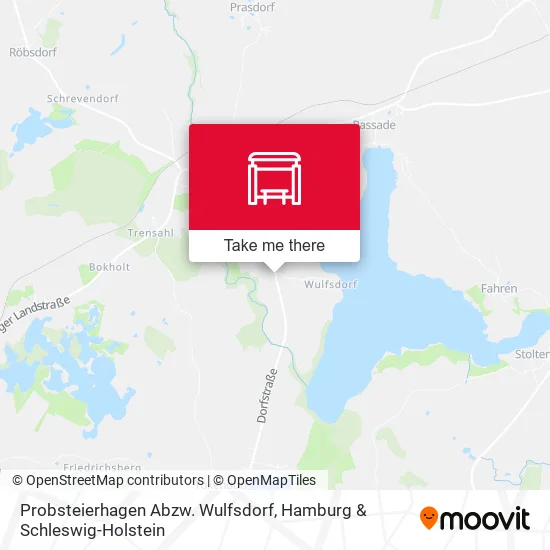 Карта Probsteierhagen Abzw. Wulfsdorf
