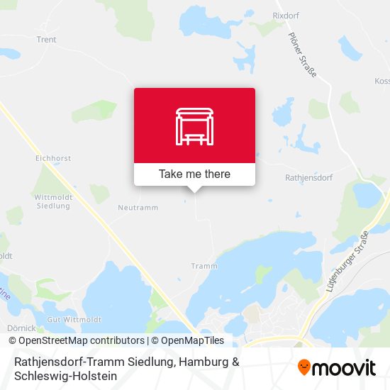 Rathjensdorf-Tramm Siedlung map